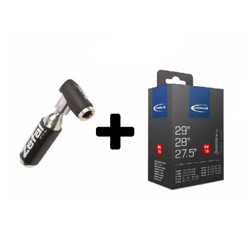 Zefal CO2 Adapter inkl. 16g Patrone und Schwalbe Schlauch