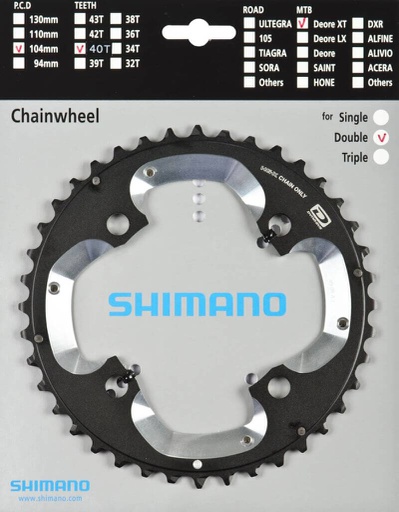 [860181] Shimano Kettenblatt XT FCM785 40Z