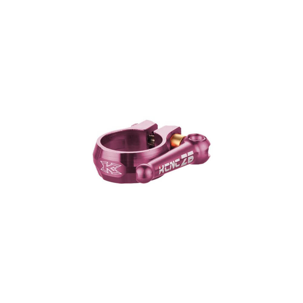 KCNC Sattelklemme MTB QR Clamp SC12 34,9mm pink-bling-edition