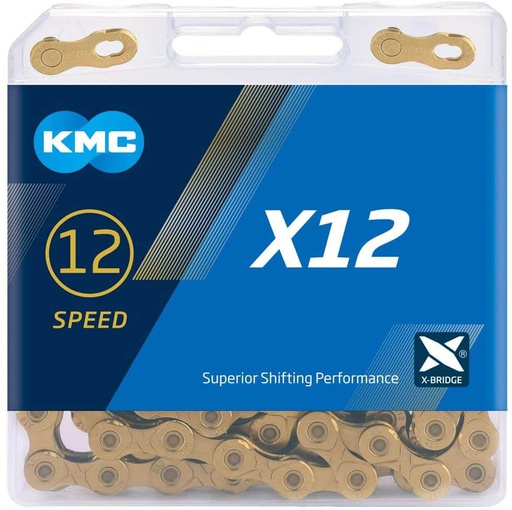 [03343183] KMC Kette X12 126GL gold